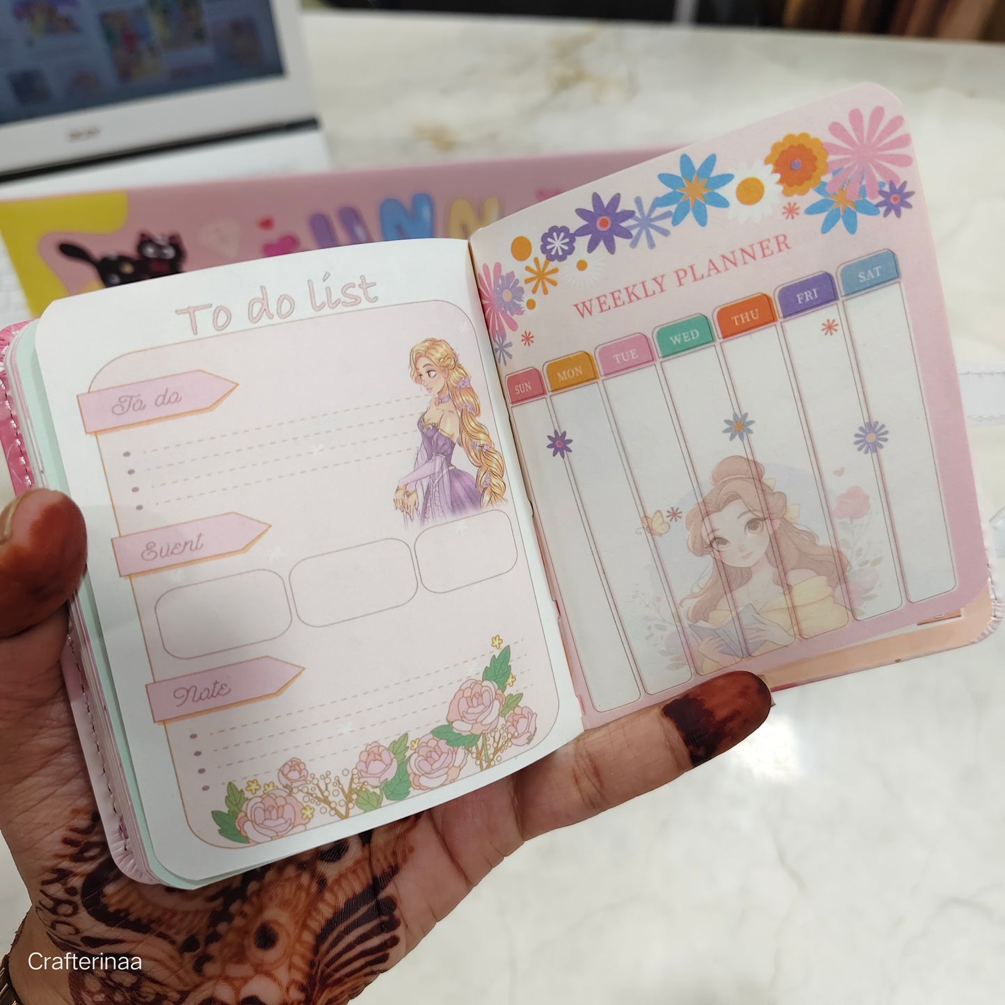 Princess Pocket Planners ā Cute Mini Diaries for Girls | Crafterinaa