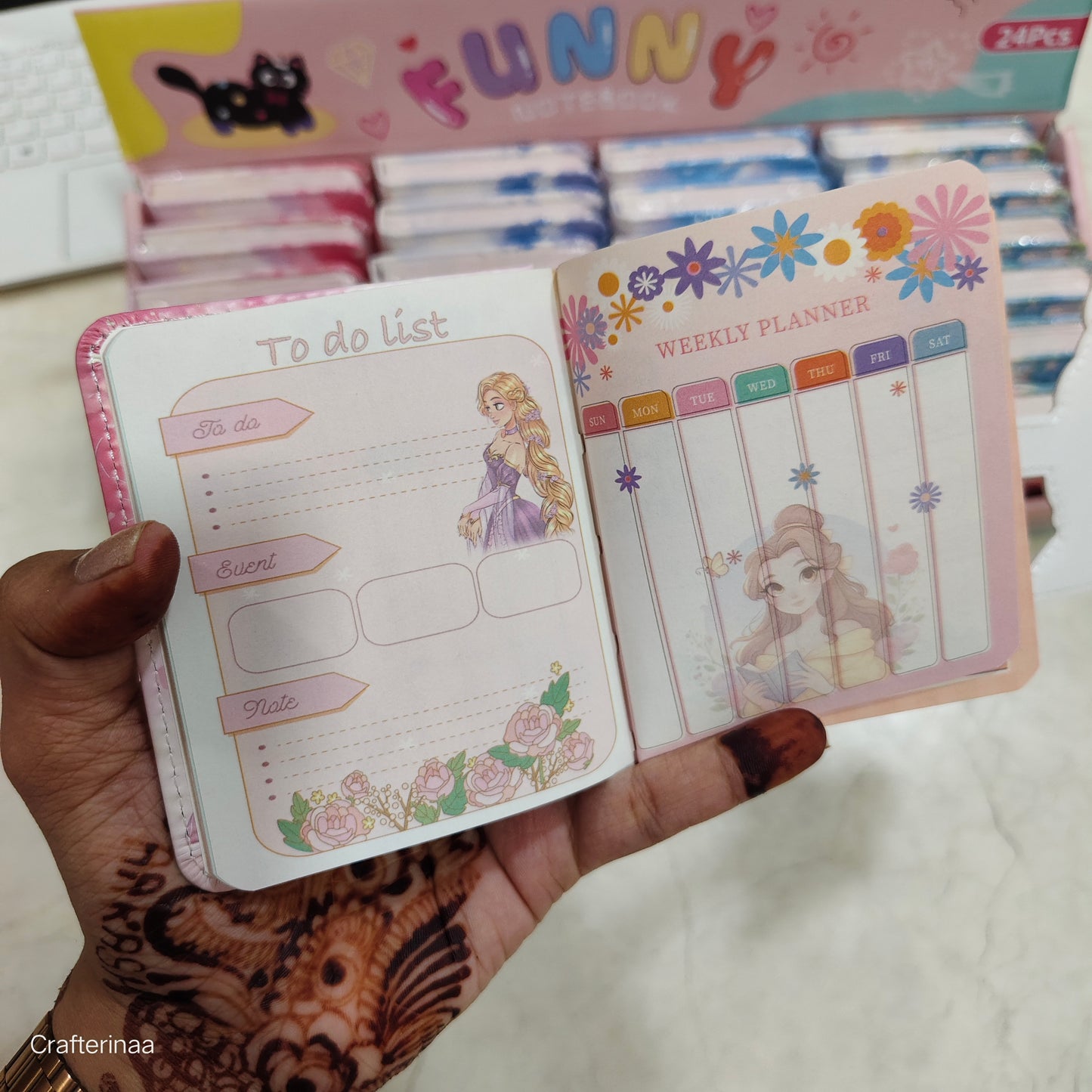 Princess Pocket Planners ā Cute Mini Diaries for Girls | Crafterinaa