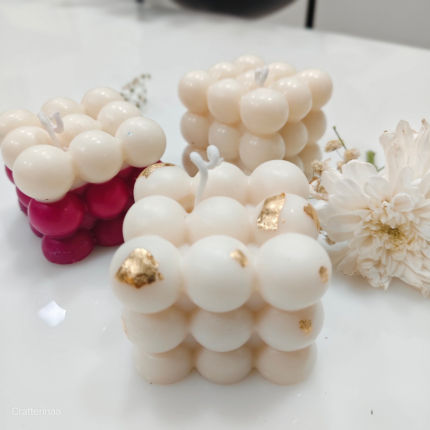 Handmade Bubble Soy Candle – Premium Wax| Scented soy wax candle