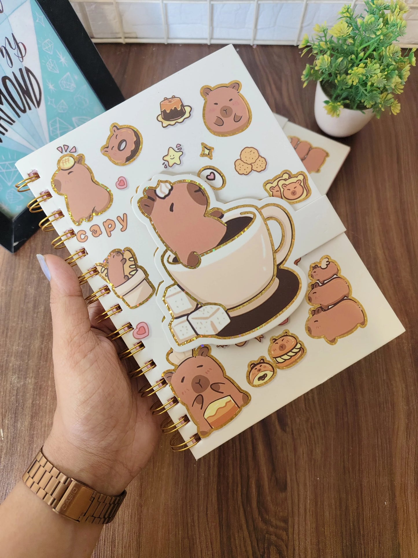 A5 size capy bara spiral dairy