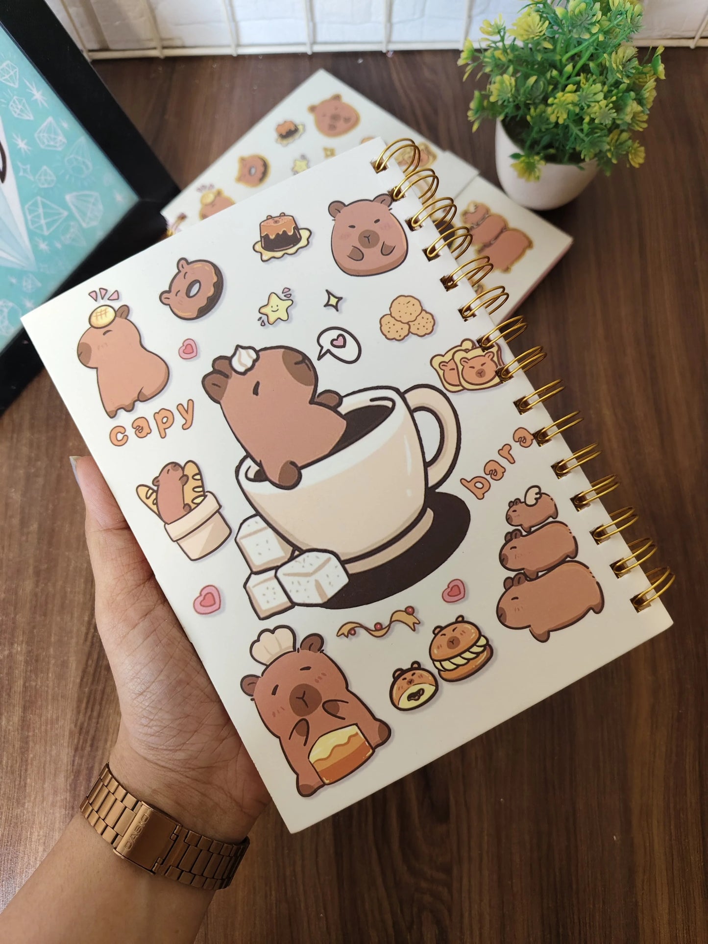 A5 size capy bara spiral dairy