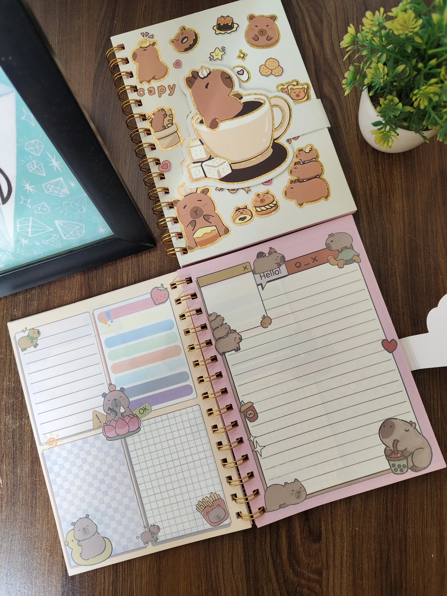 A5 size capy bara spiral dairy