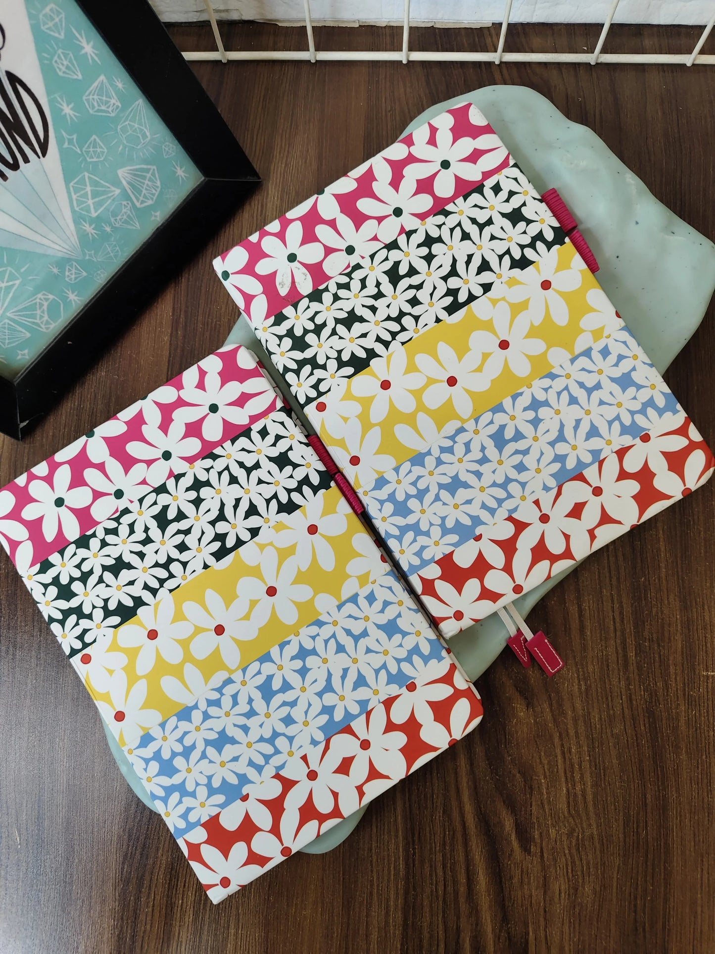 A5 size floral print dairy