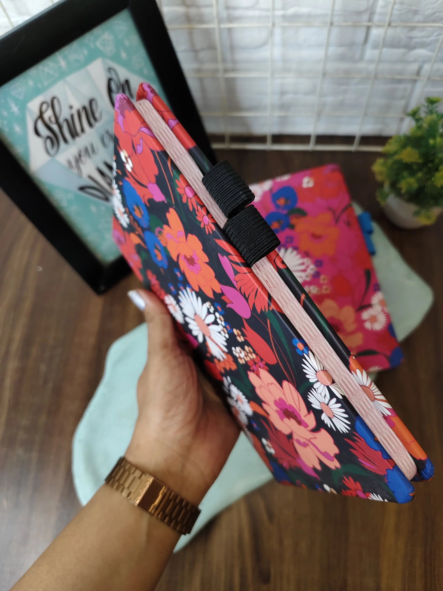 A5 size floral print dairy