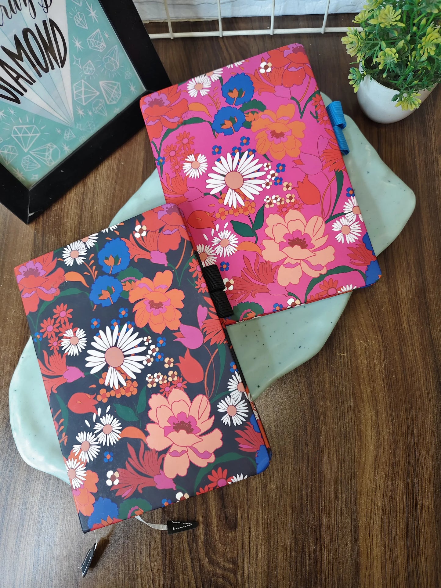 A5 size floral print dairy