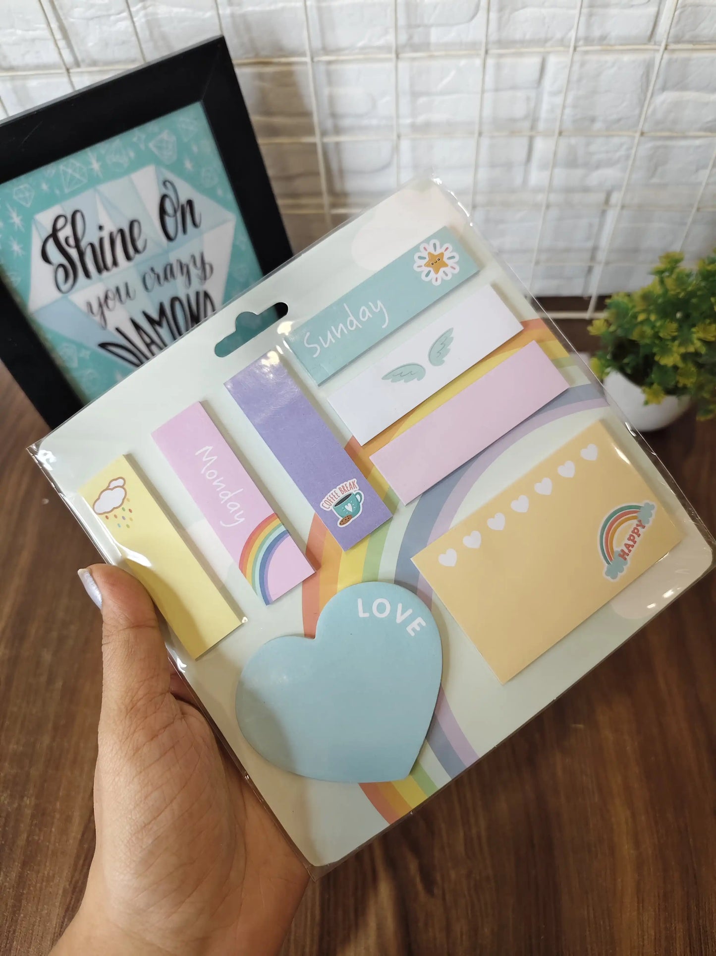 Adorable heart stickynotes