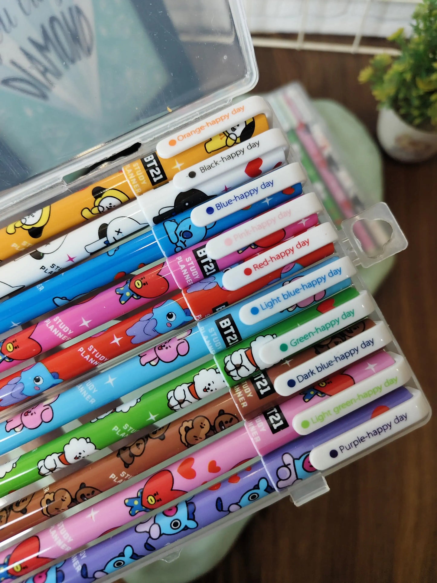 BTS colour pen set