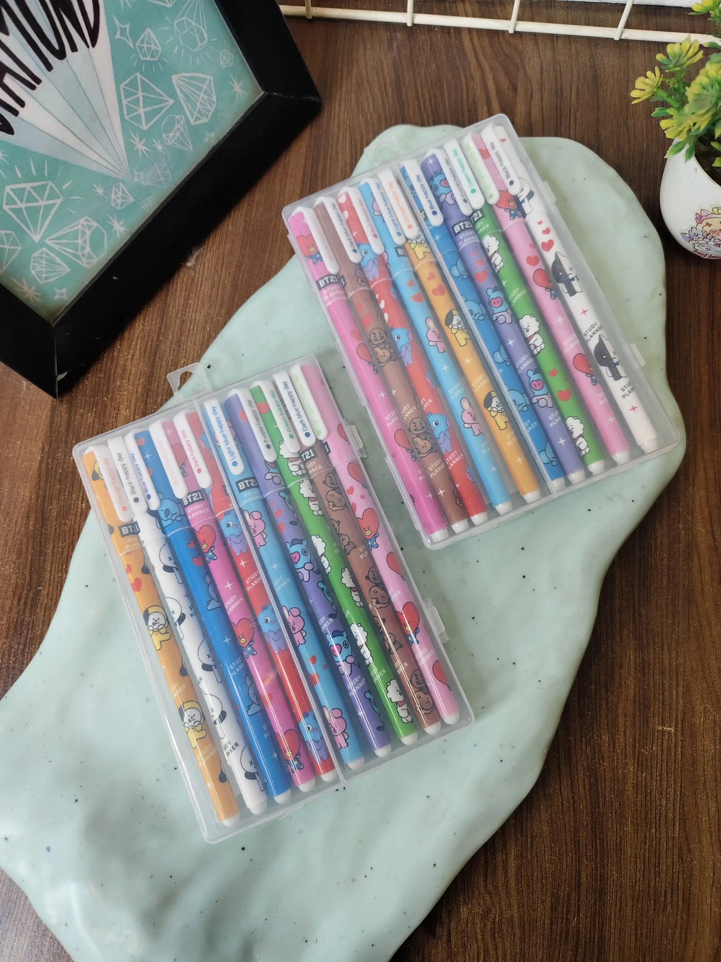 BTS colour pen set