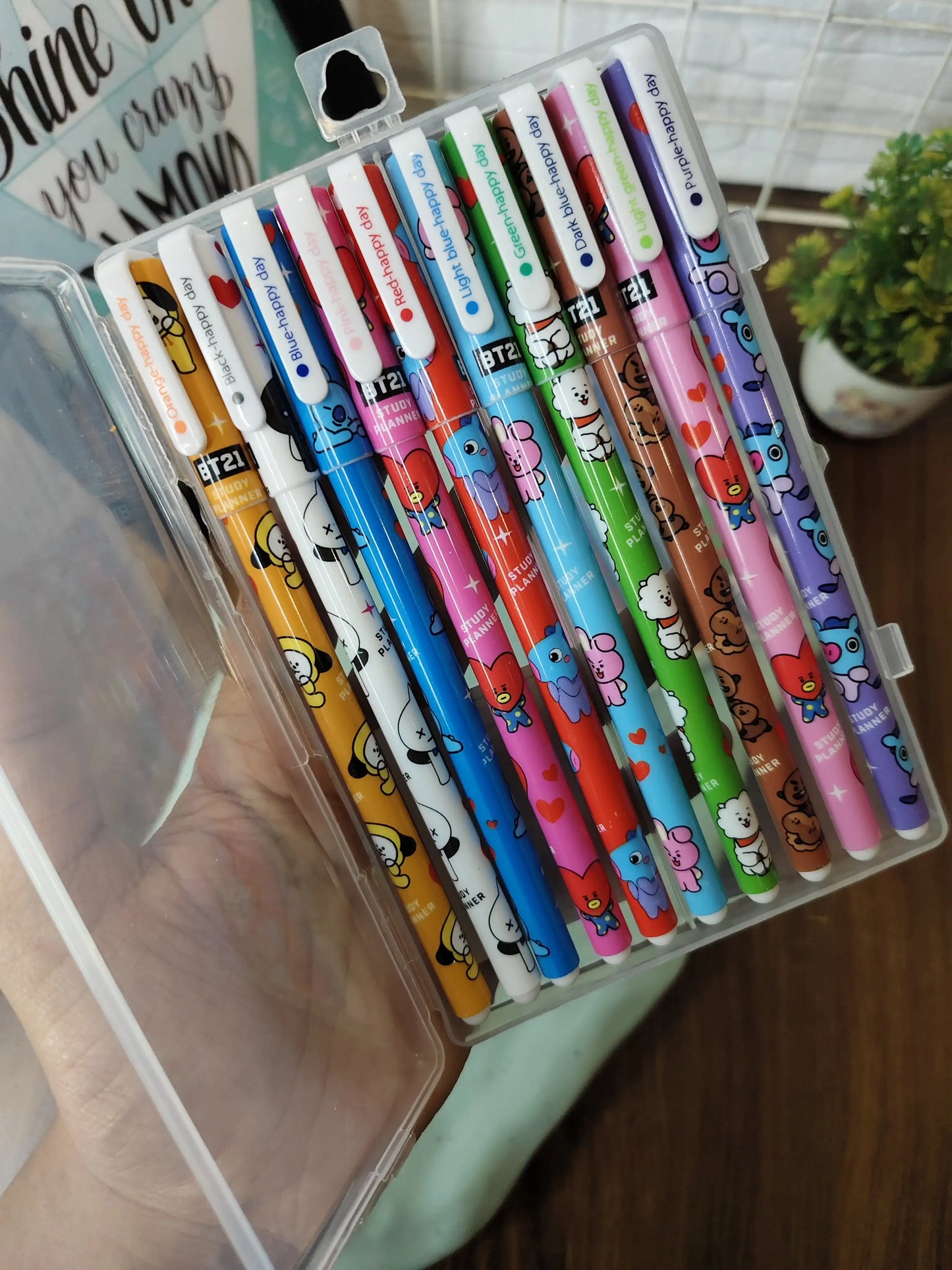 BTS colour pen set