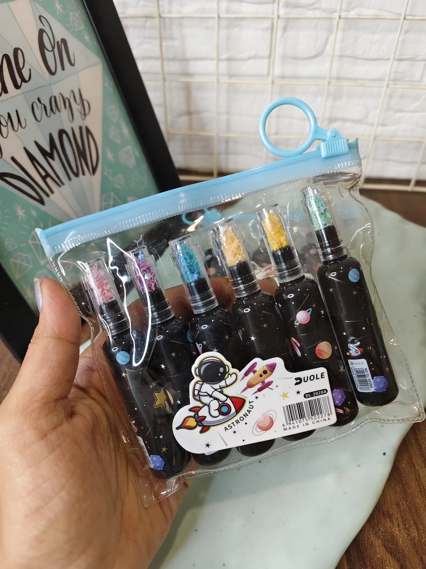 Black astronaut highlighter (6 highlighters set)