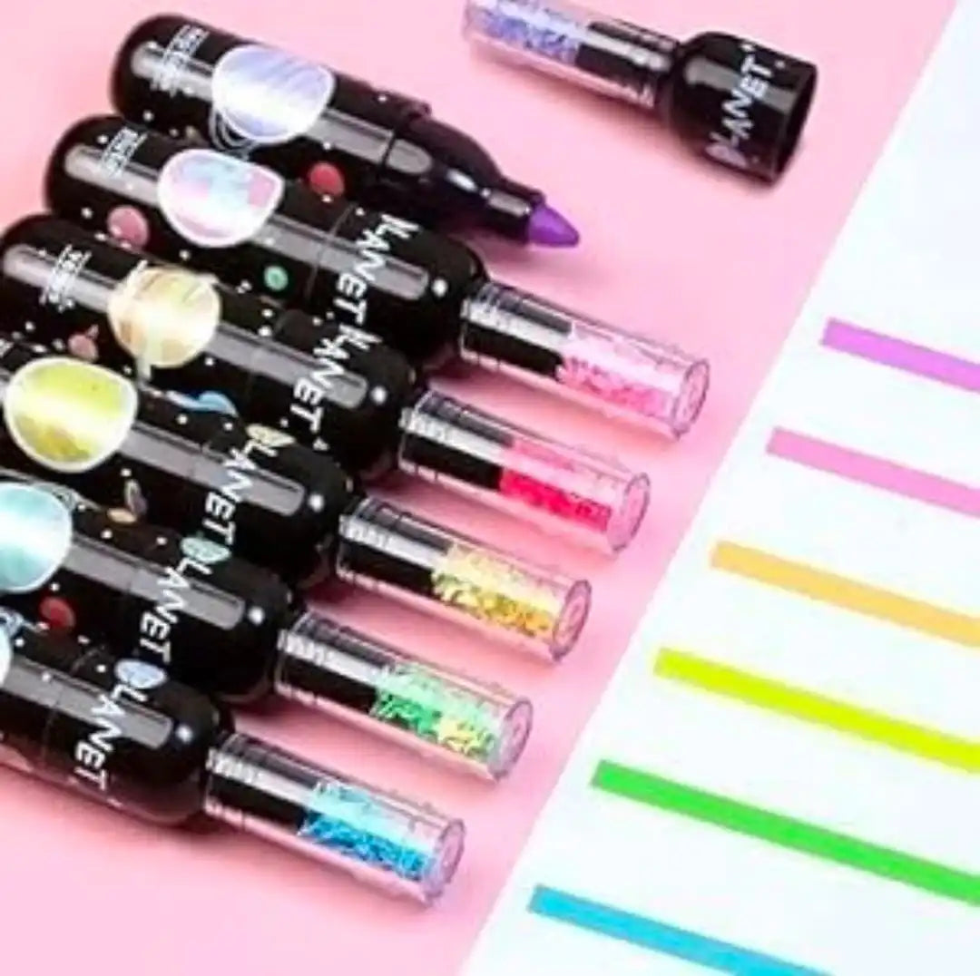 Black astronaut highlighter (6 highlighters set)
