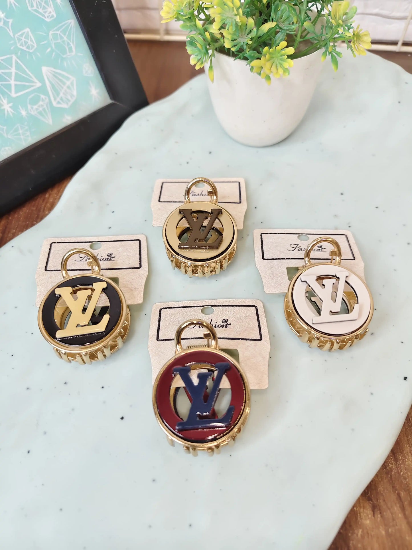 Premium Kitty Design Hair Claw Clip for Women | Cute Square Metal Hair Clutch