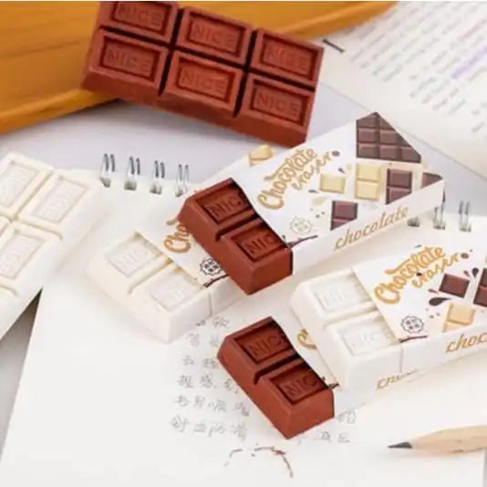 Chocolate bar eraser