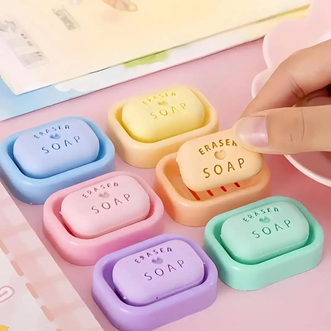 Cute soap erasers