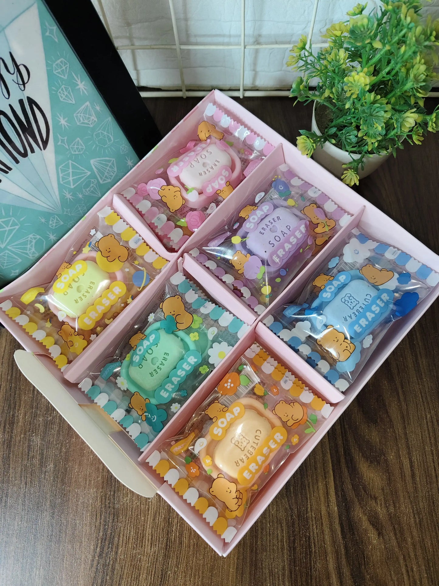 Cute soap erasers