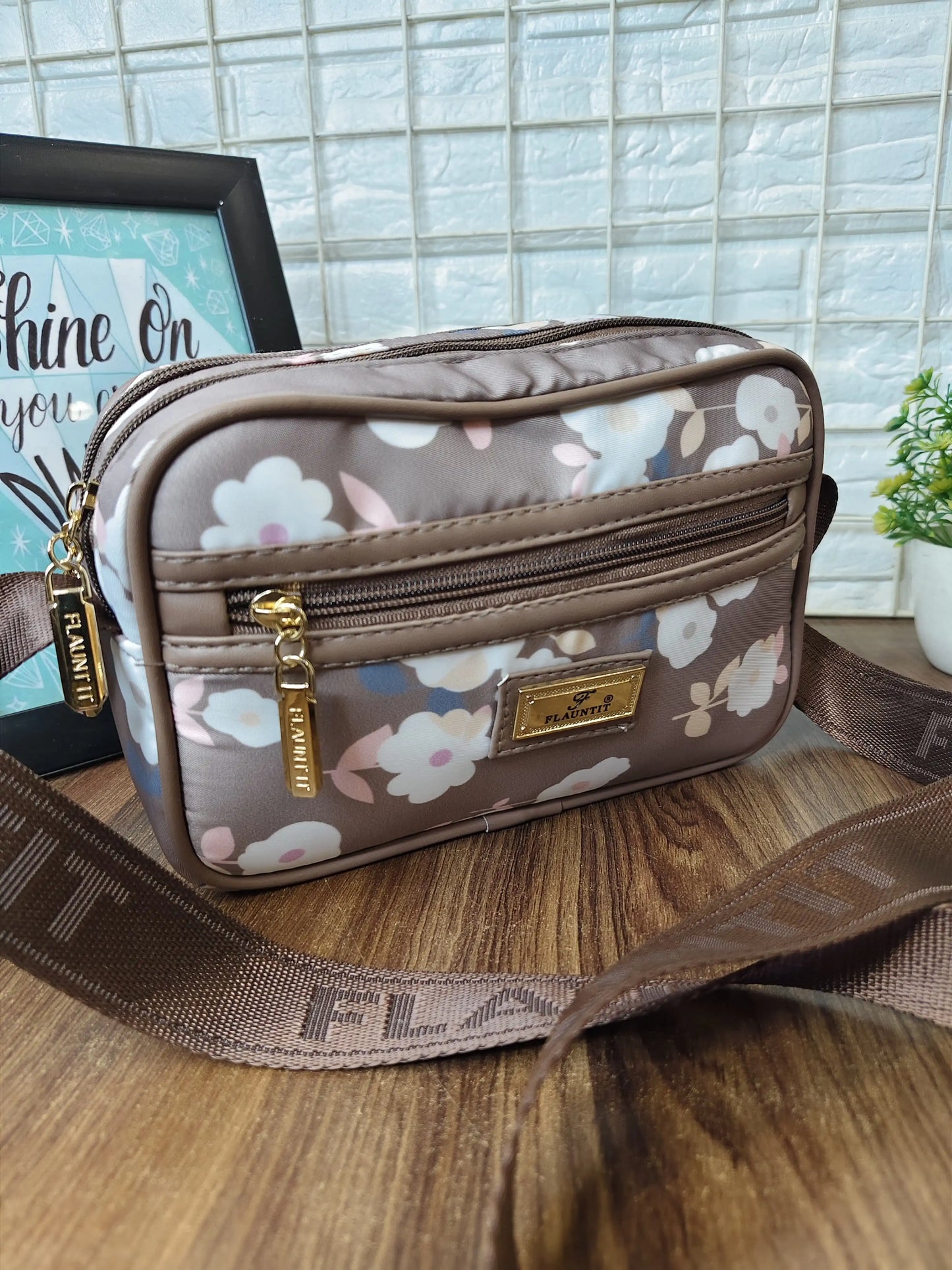Floral sling bag