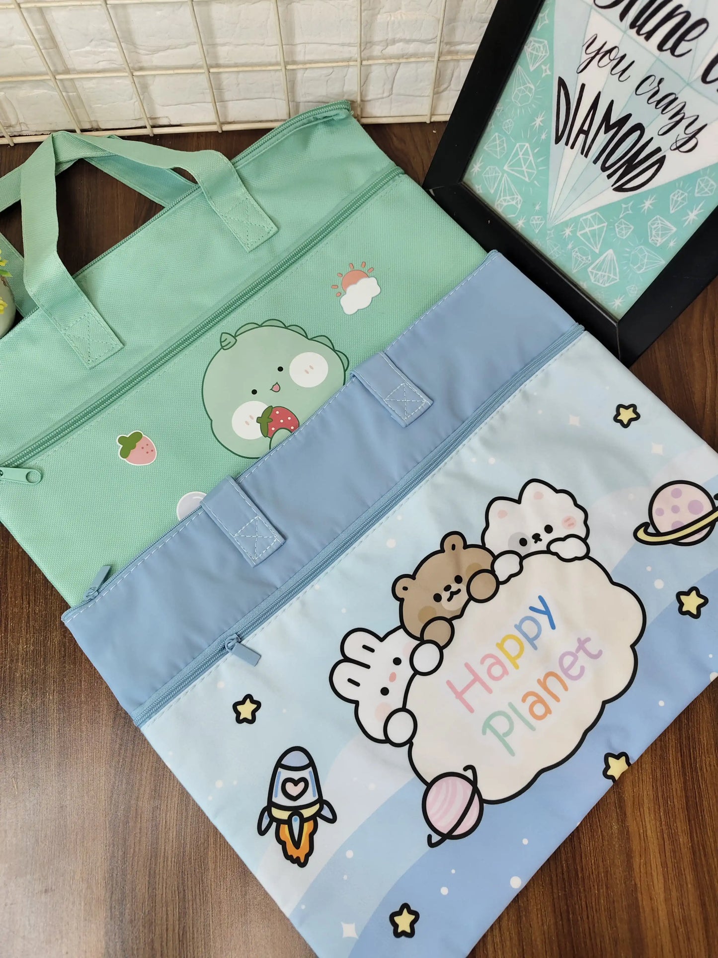 Folder bags| kawaii folder bags for kids premium quality folder bags with handle