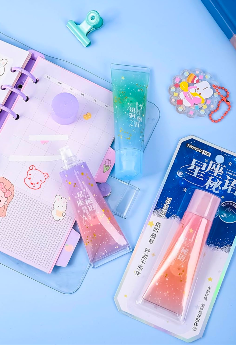 Cute Correction Tape, White CorrectionTape, Stationery Supplies for School Kids Students