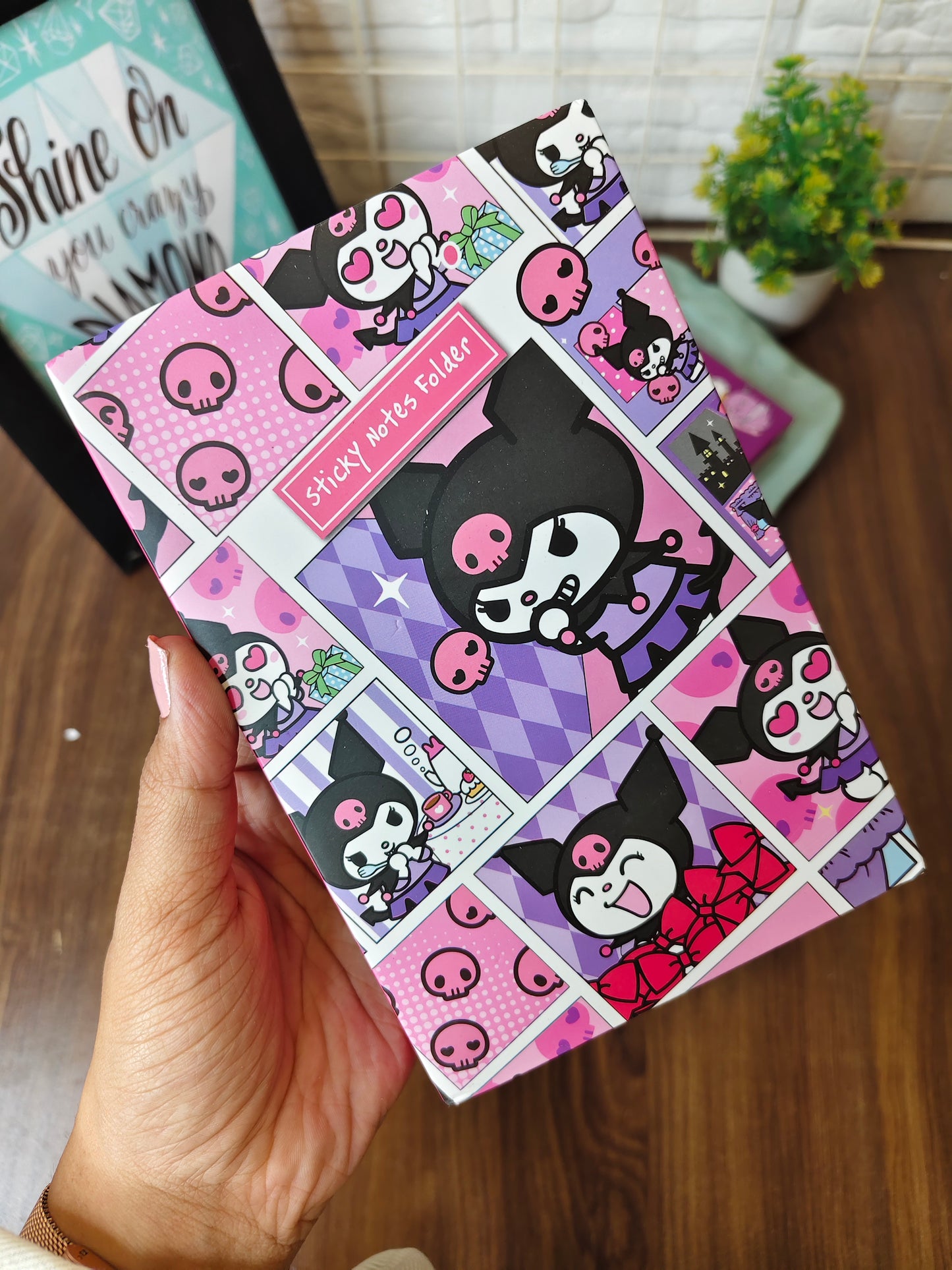 Kuromi Sticker notes folder/diary