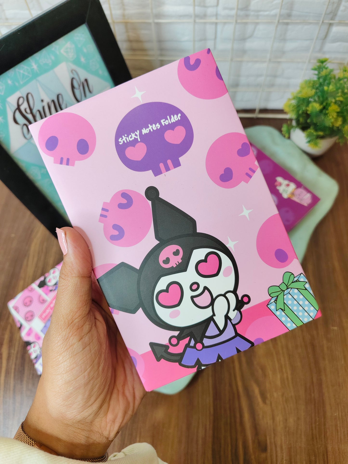 Kuromi Sticker notes folder/diary