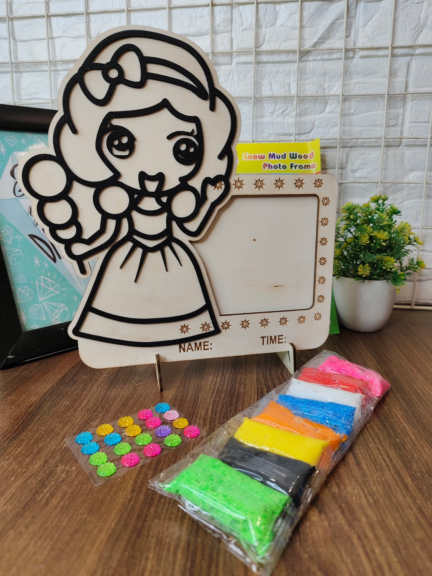 DIY wooden clay painting kit
