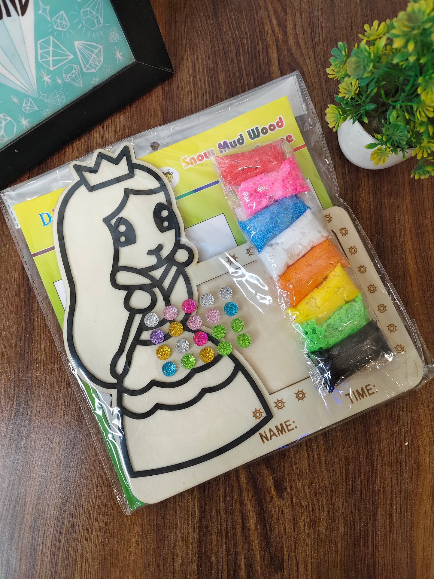 DIY wooden clay painting kit