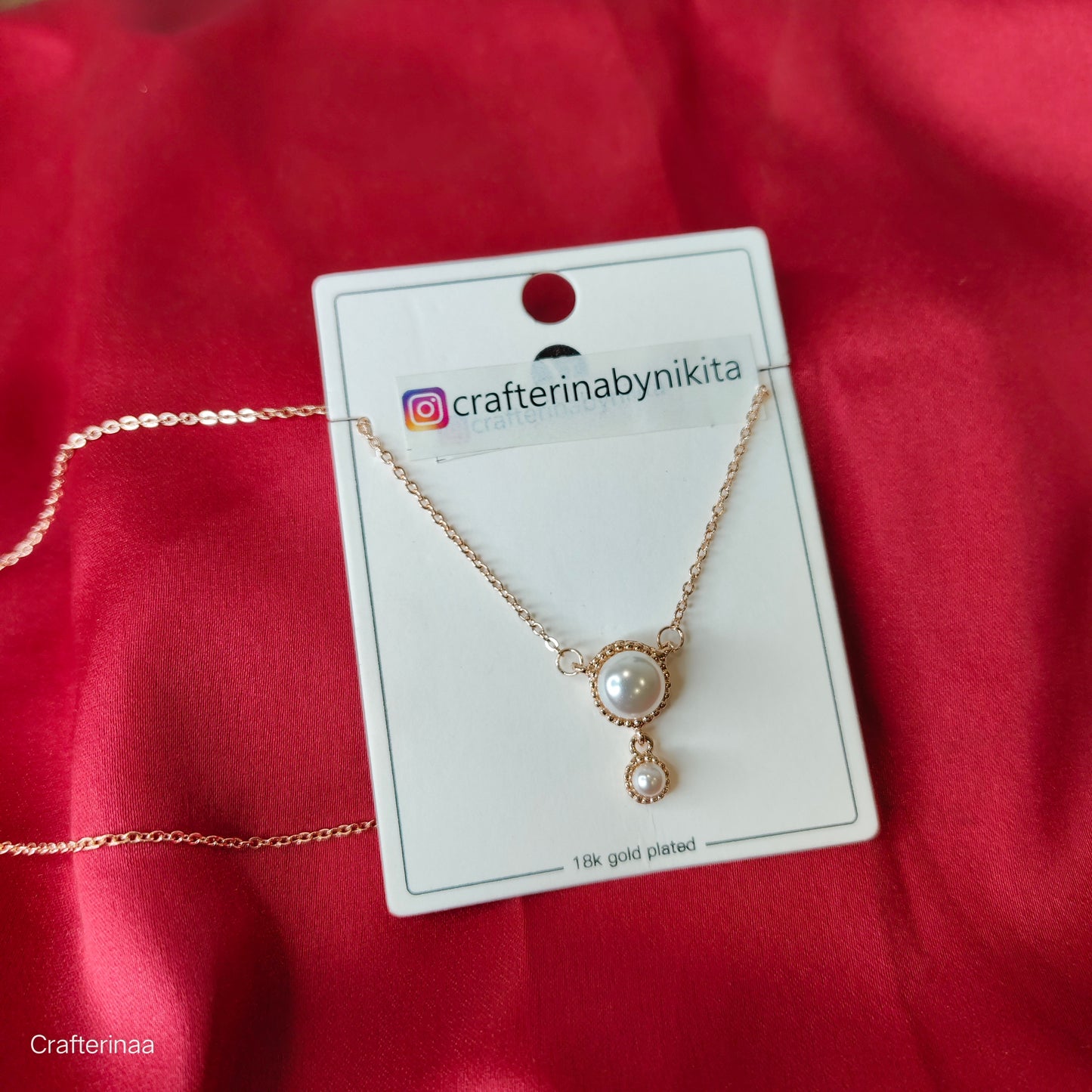 Premium pearl Anti tarnish neck piece