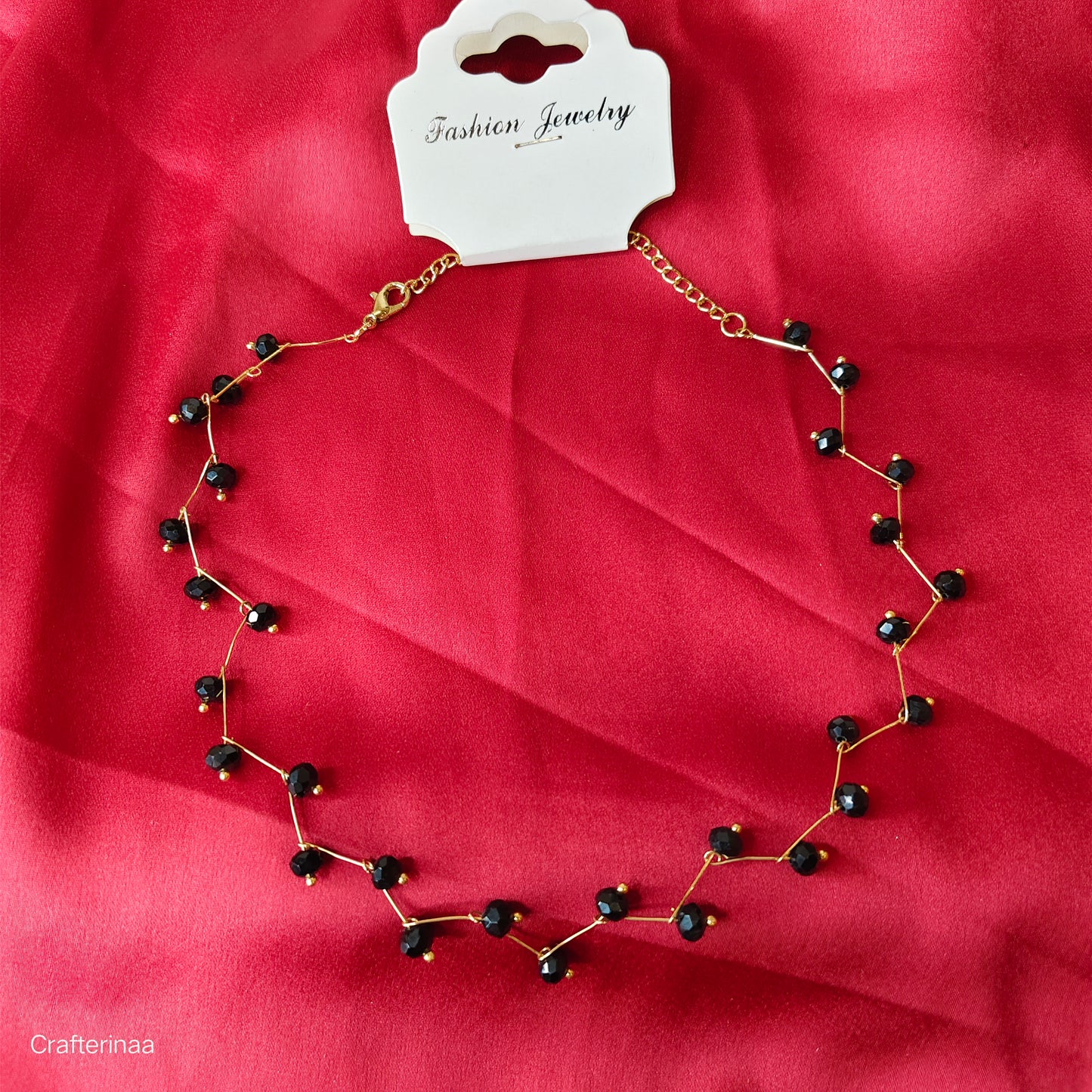 Black beads choker