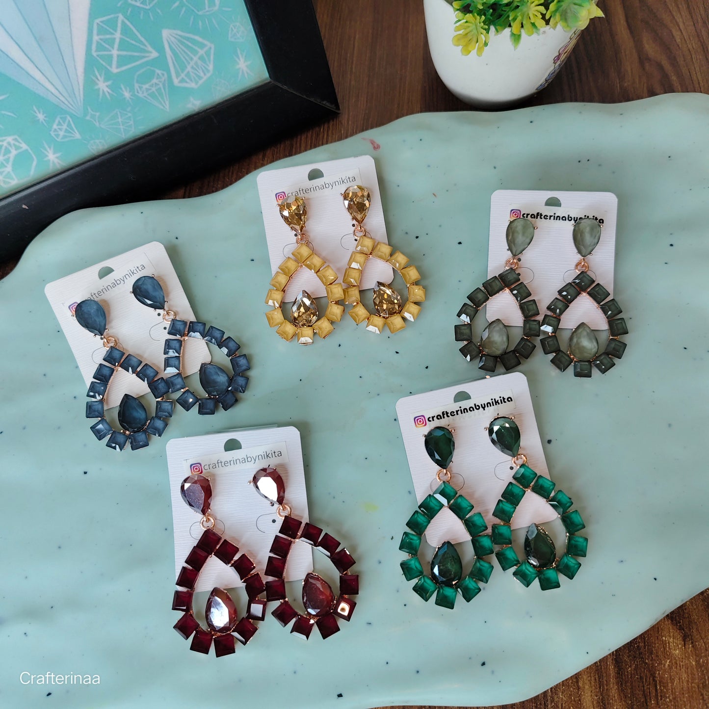 Heer Glass earrings