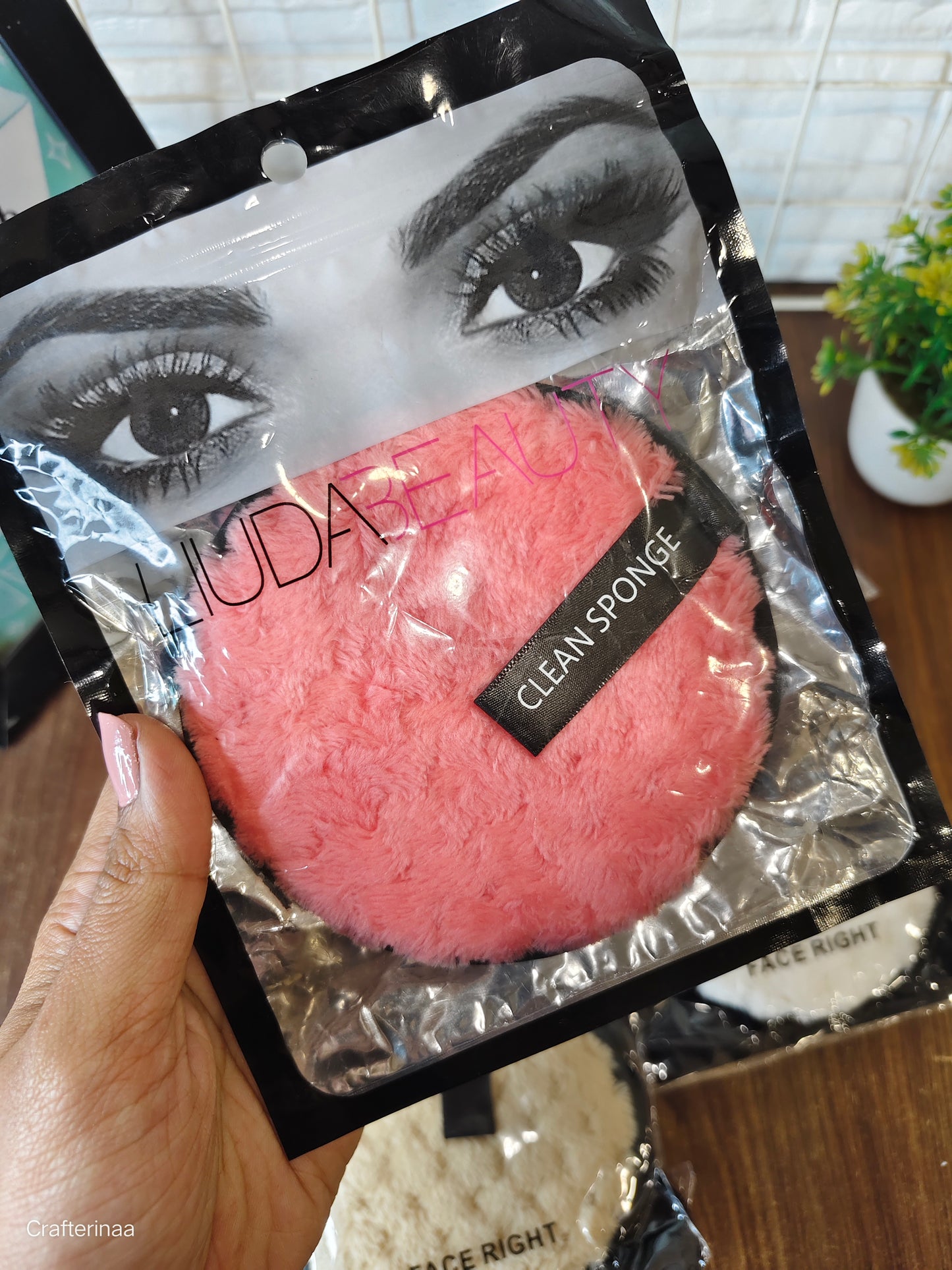 Clean make up removal sponge