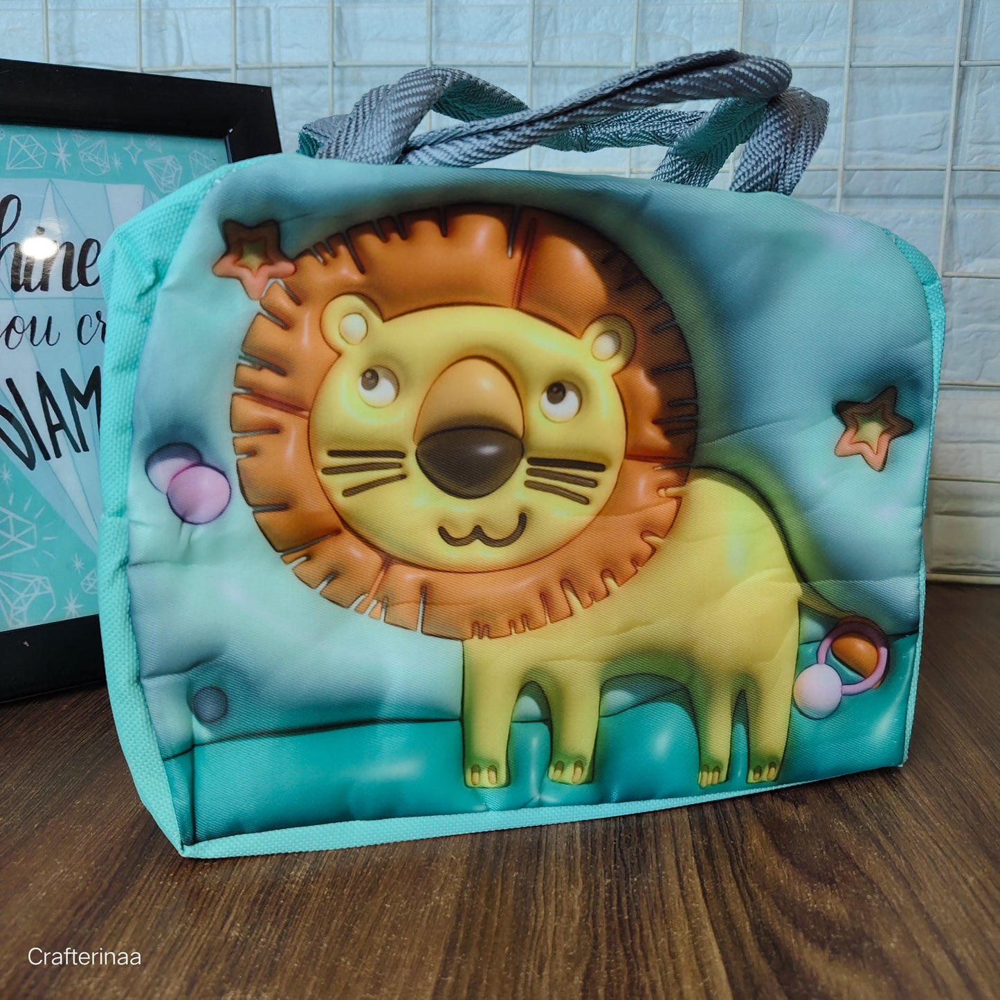 Insulated cute print lunch bag