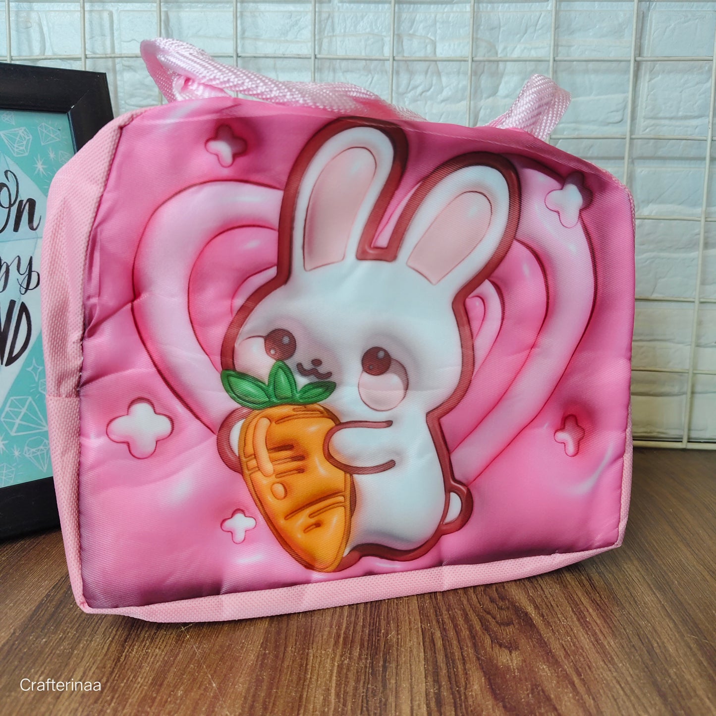 Insulated cute print lunch bag