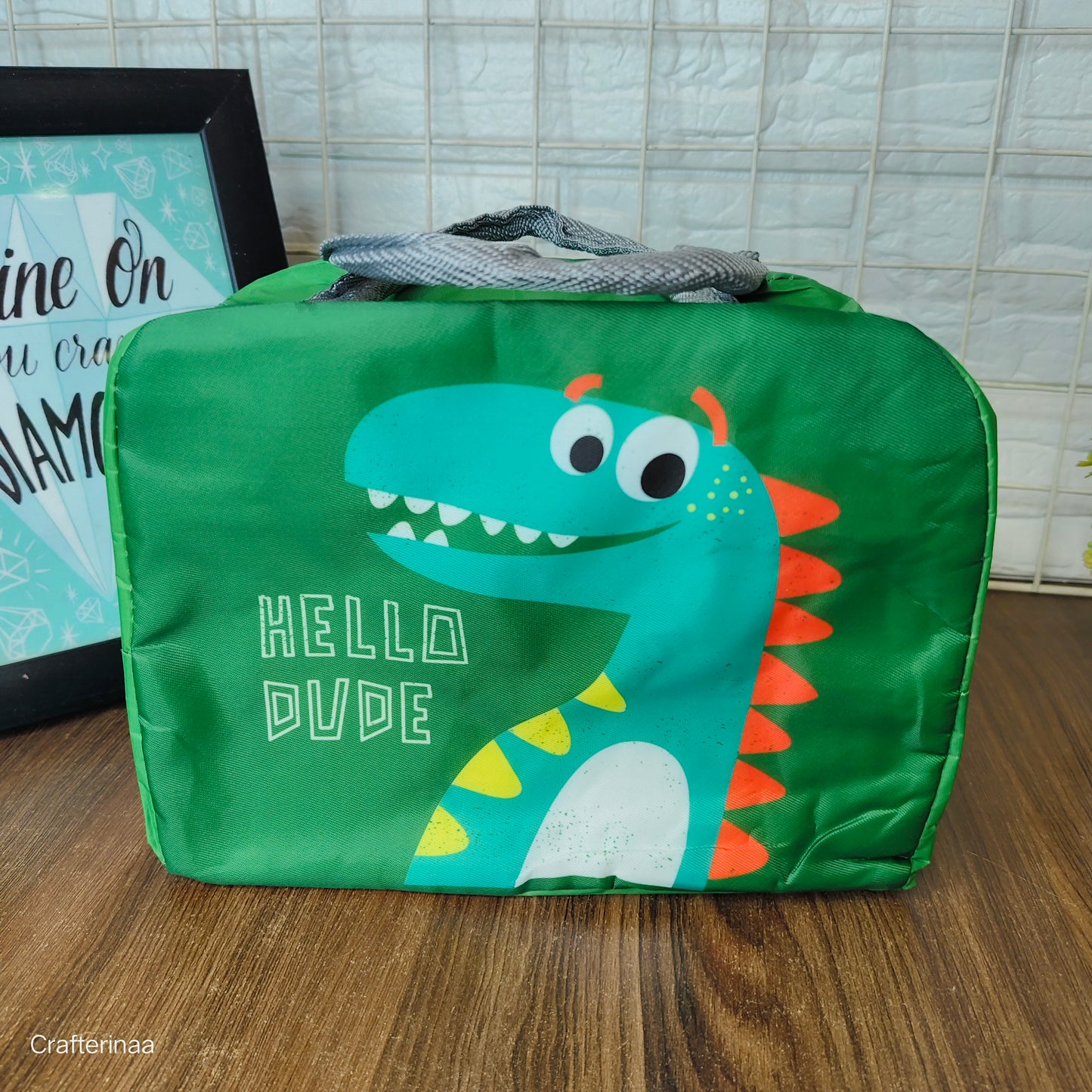 Insulated cute print lunch bag