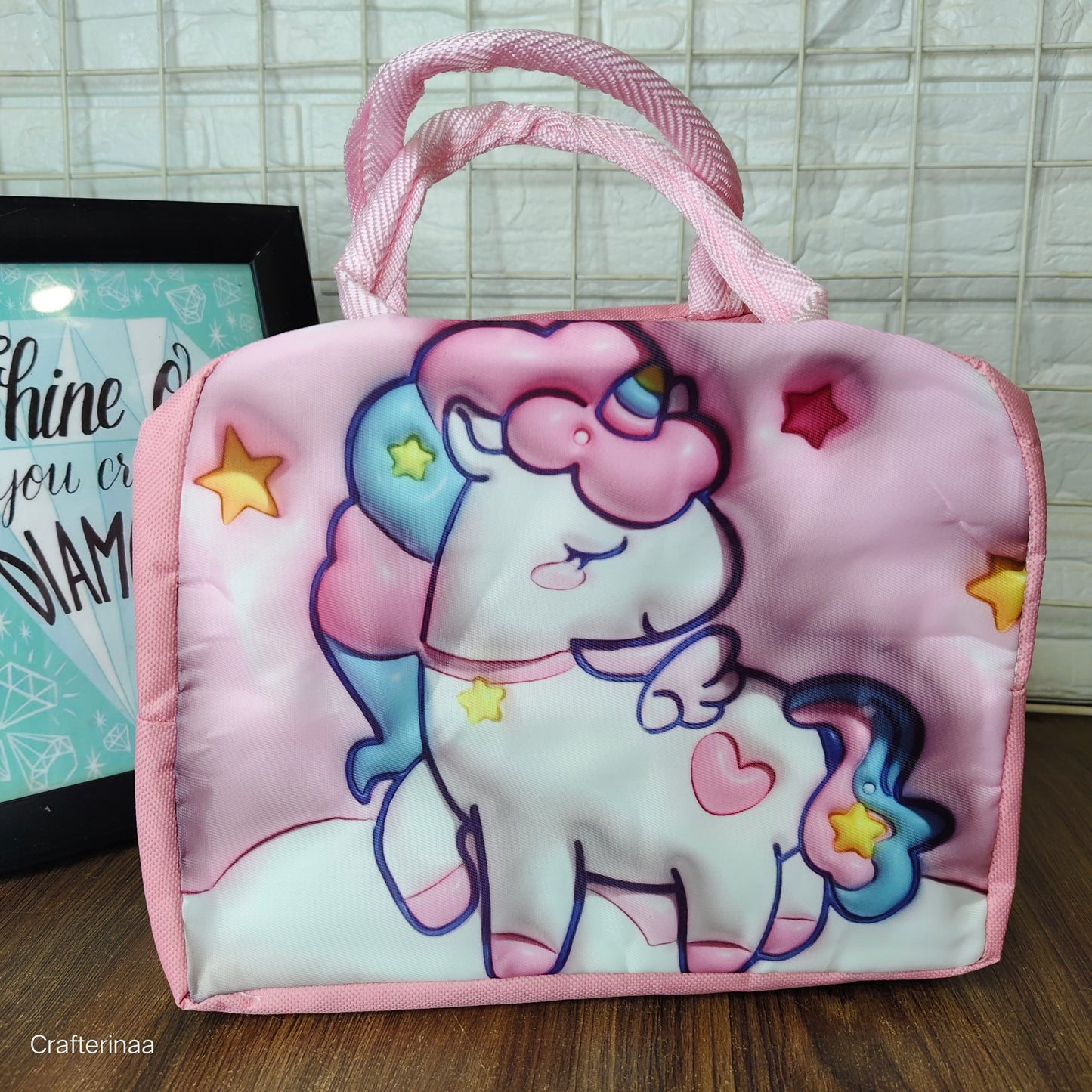 Insulated cute print lunch bag