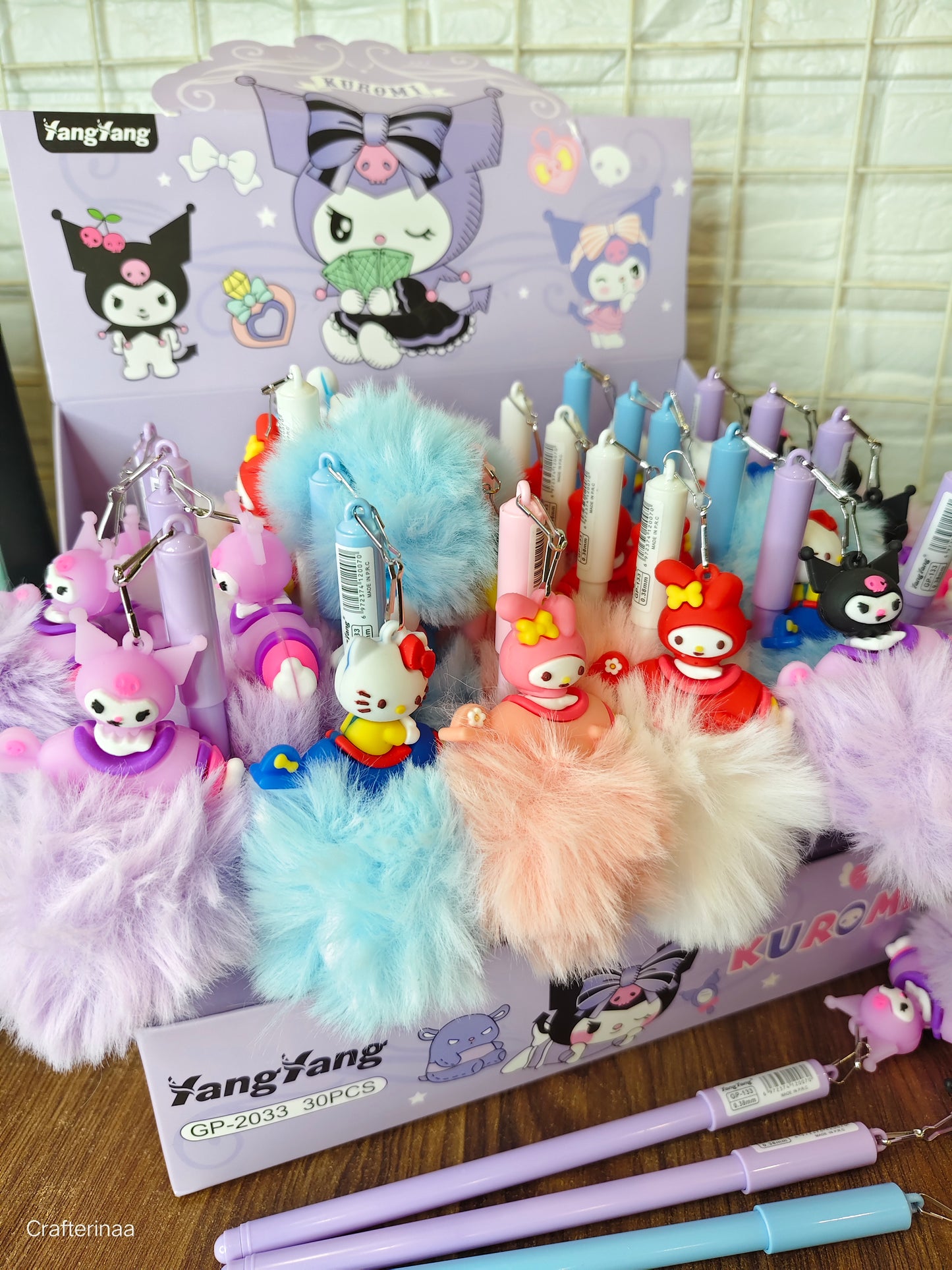 Kawaii fur pens