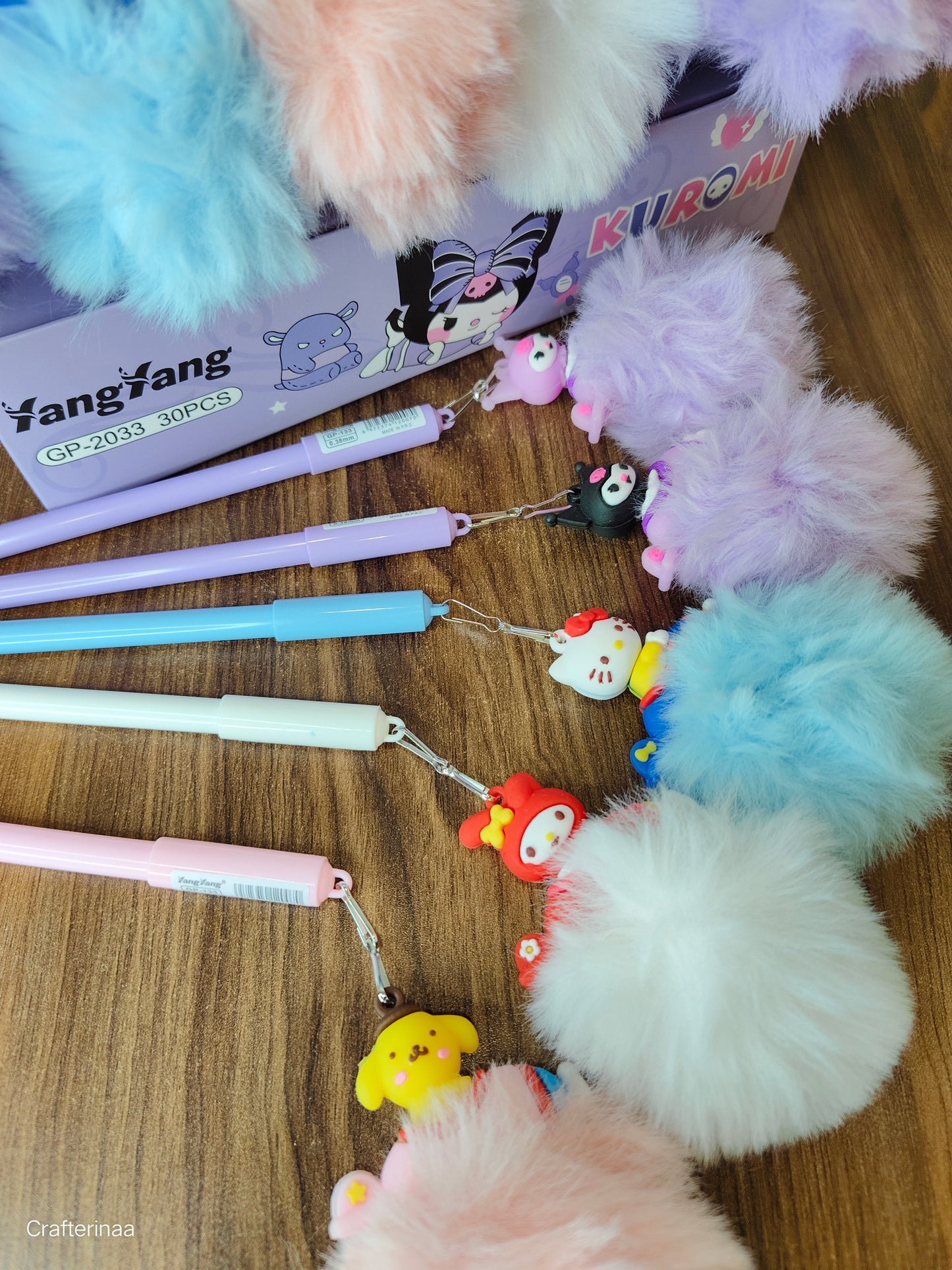 Kawaii fur pens