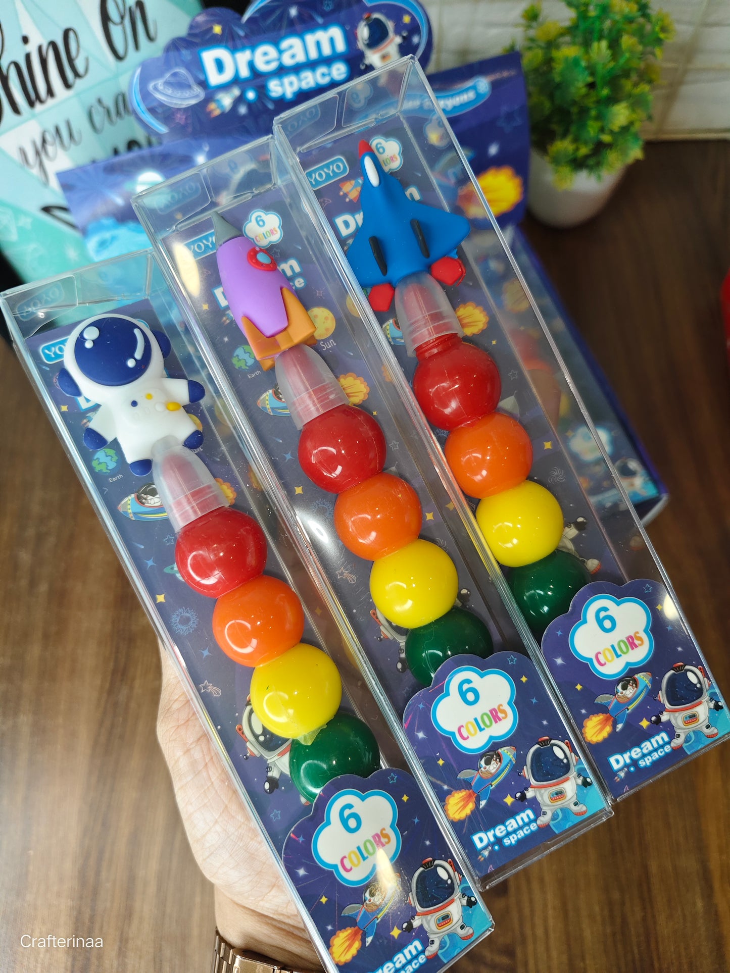 Space crayons