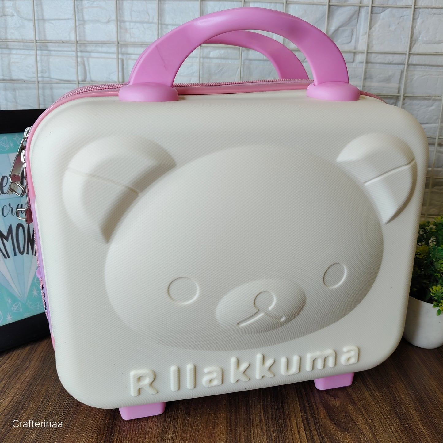 Panda bear hard shell vanity bag