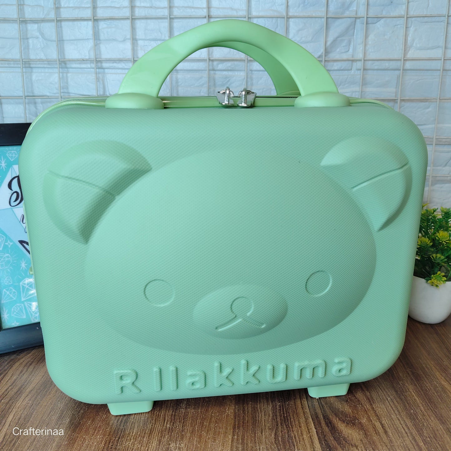 Panda bear hard shell vanity bag