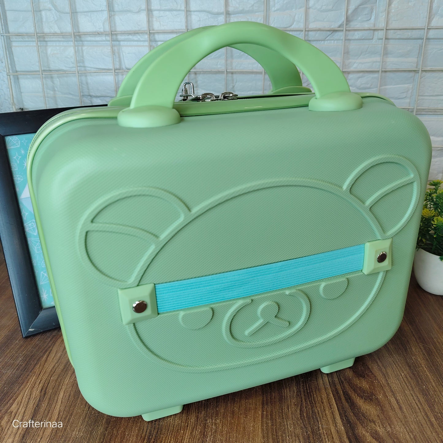Panda bear hard shell vanity bag