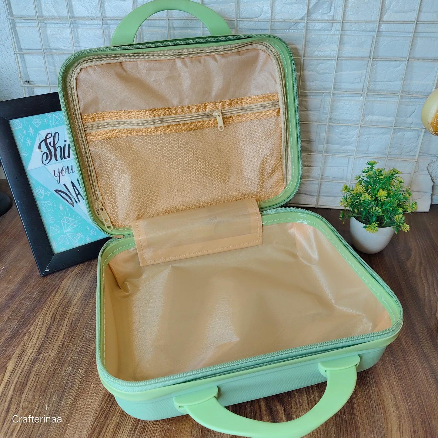 Panda bear hard shell vanity bag