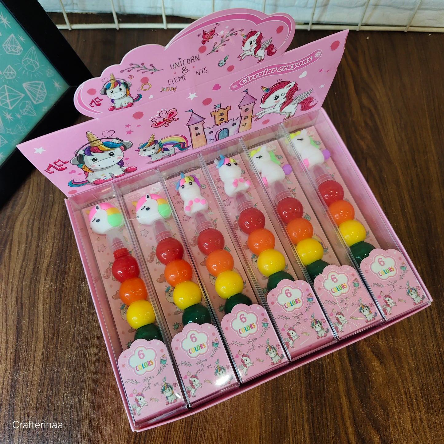 Unicorn Crayon| 6 crayon in one Unicorn 6 in 1 crayons