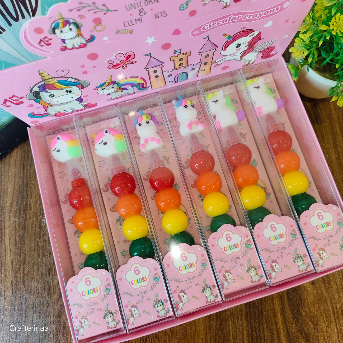 Unicorn Crayon| 6 crayon in one Unicorn 6 in 1 crayons
