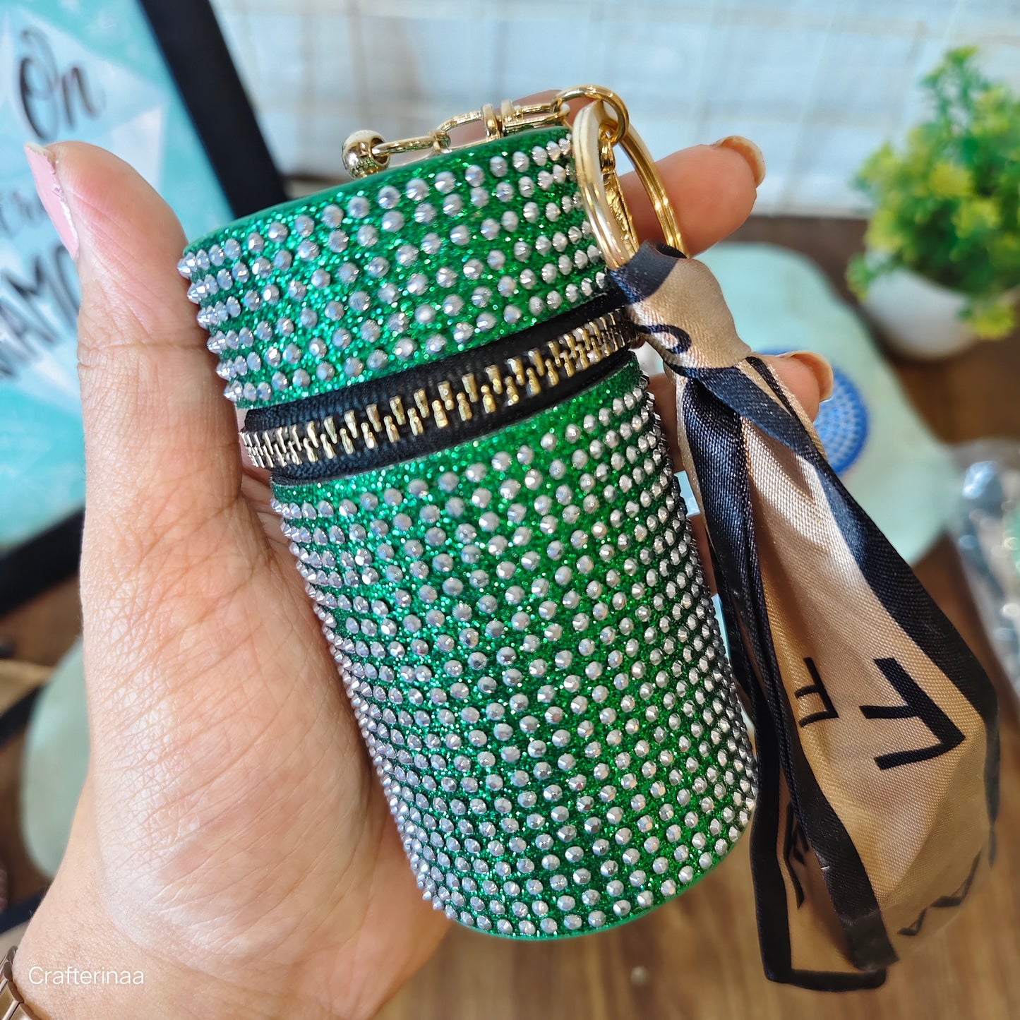 Rhinestone coin pouches