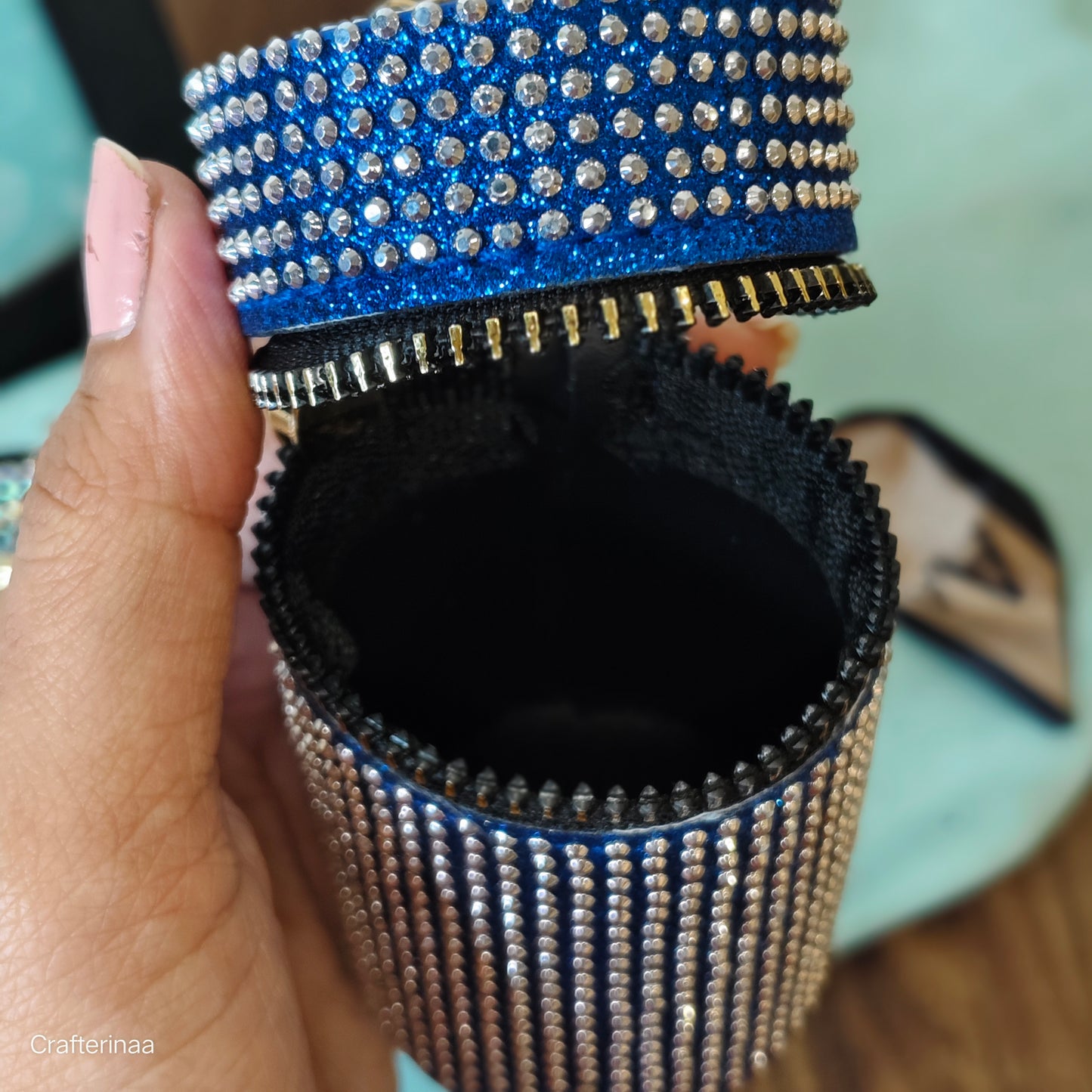 Rhinestone coin pouches