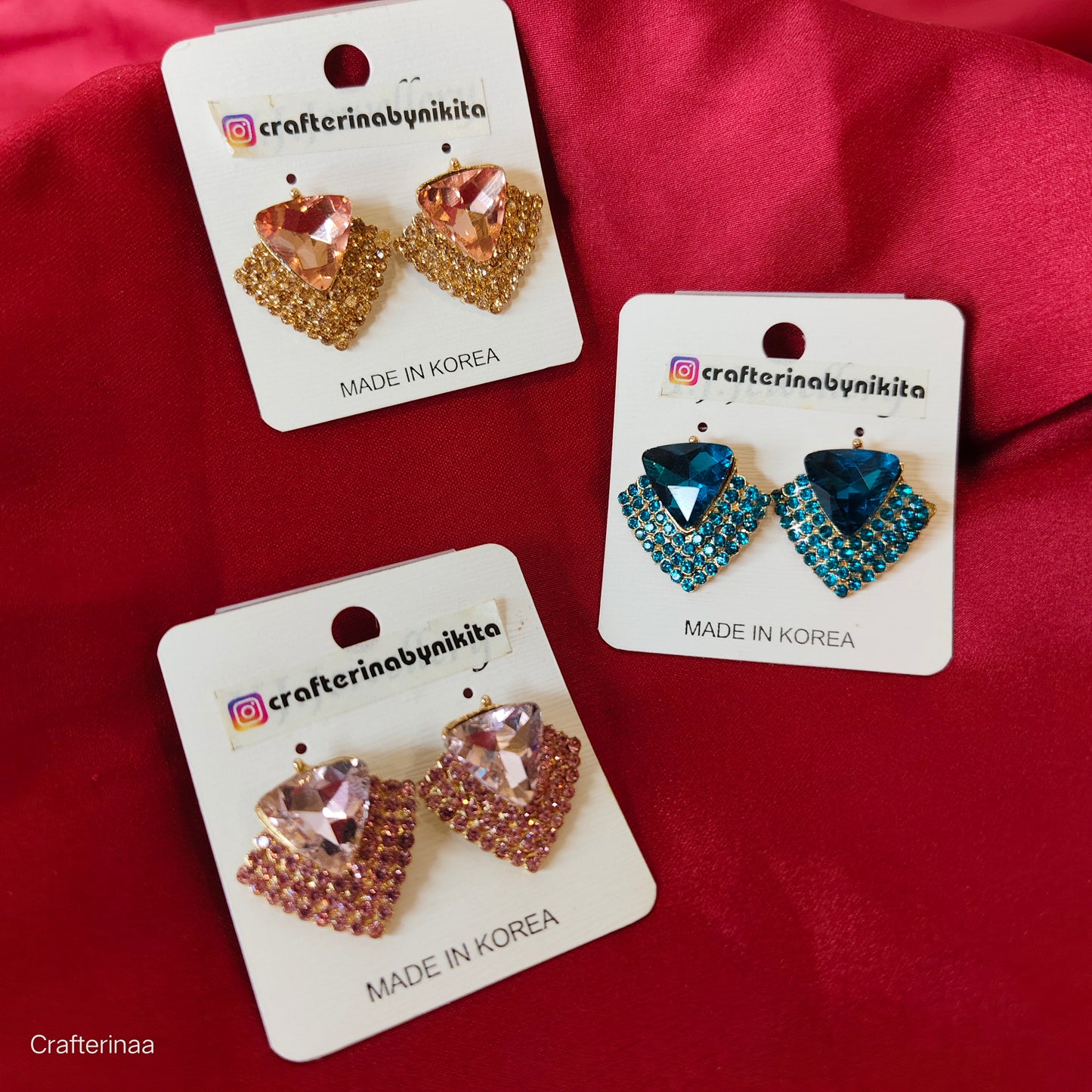 Princess emblished earrings