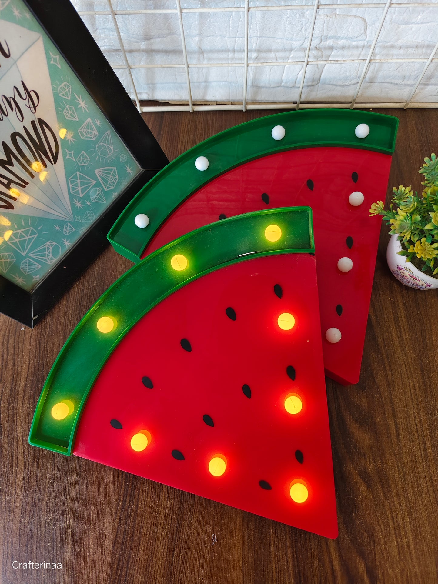 Watermelon Marquee Light Decor Light LED Night Light Battery Operated Night