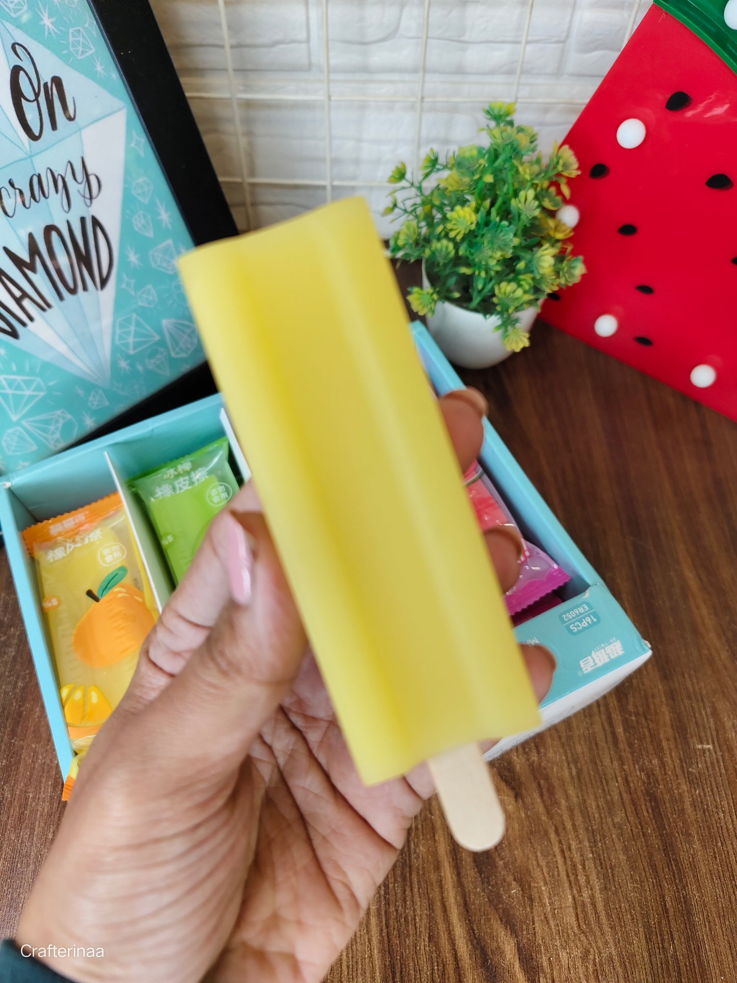 Fruit candy erasers