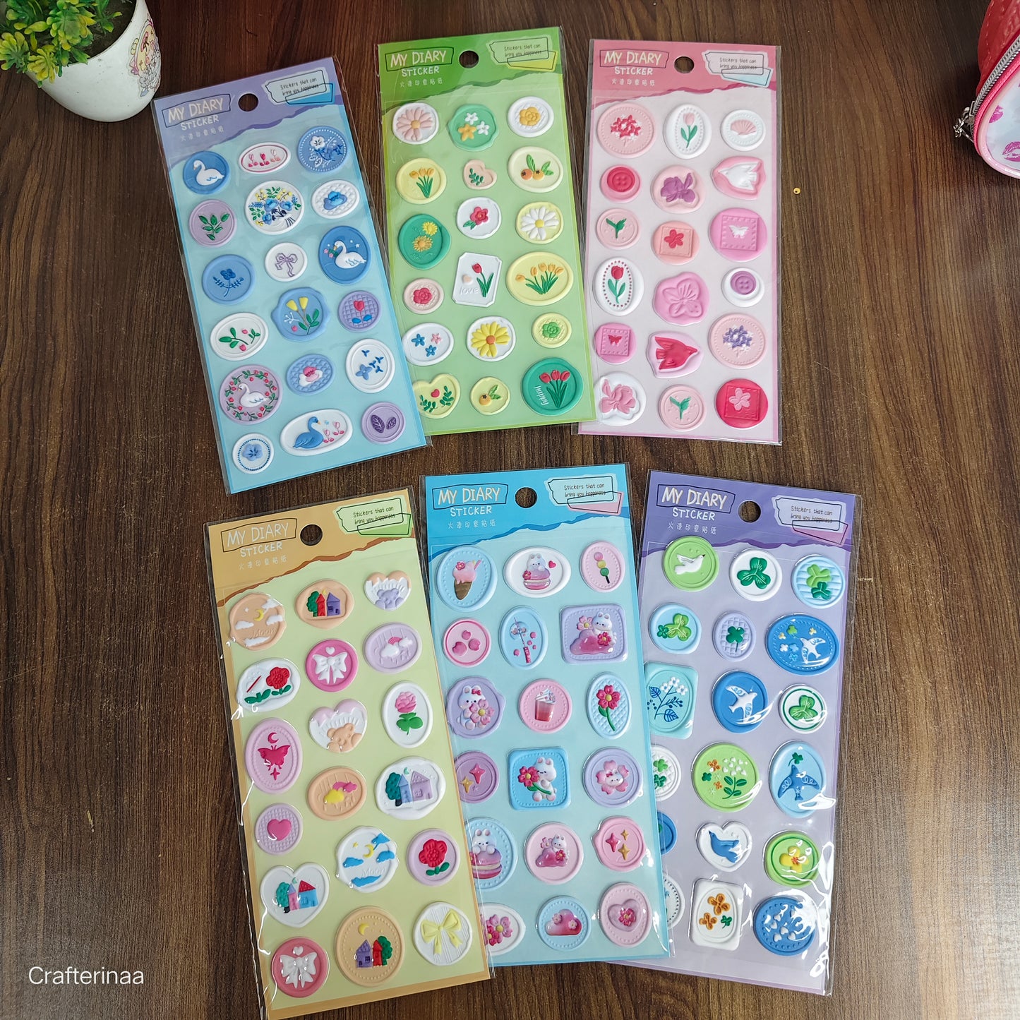 Wax Sealed Themed Sticker | Wax Stamp Sticker
