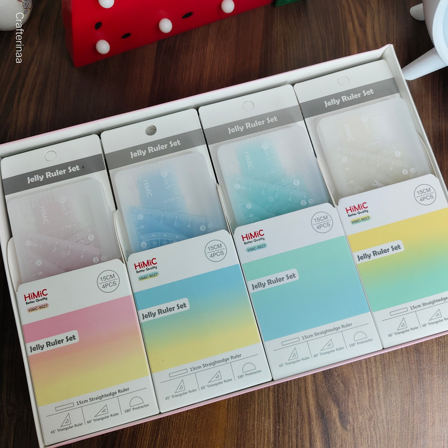 Pastel Jelly ruler set
